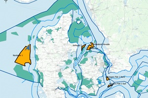 Map alternative areas for Hesselo OWF Map alternative areas for Hesselo OWF
