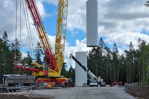 First wind turbine at Grönhult wind farm is erected Grönhult wind farm 300 200
