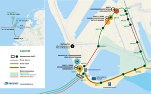 Construction underway on Maasvlakte beach for Dutch offshore wind connections