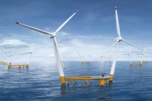 Hexicon's multi turbine floating platform Hexicon multi turbine floating platform